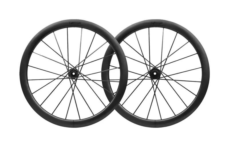 Lightweight Meilenstein ART Evo Disc Brake Road Carbon Wheelset Schwartz Ed Black-1