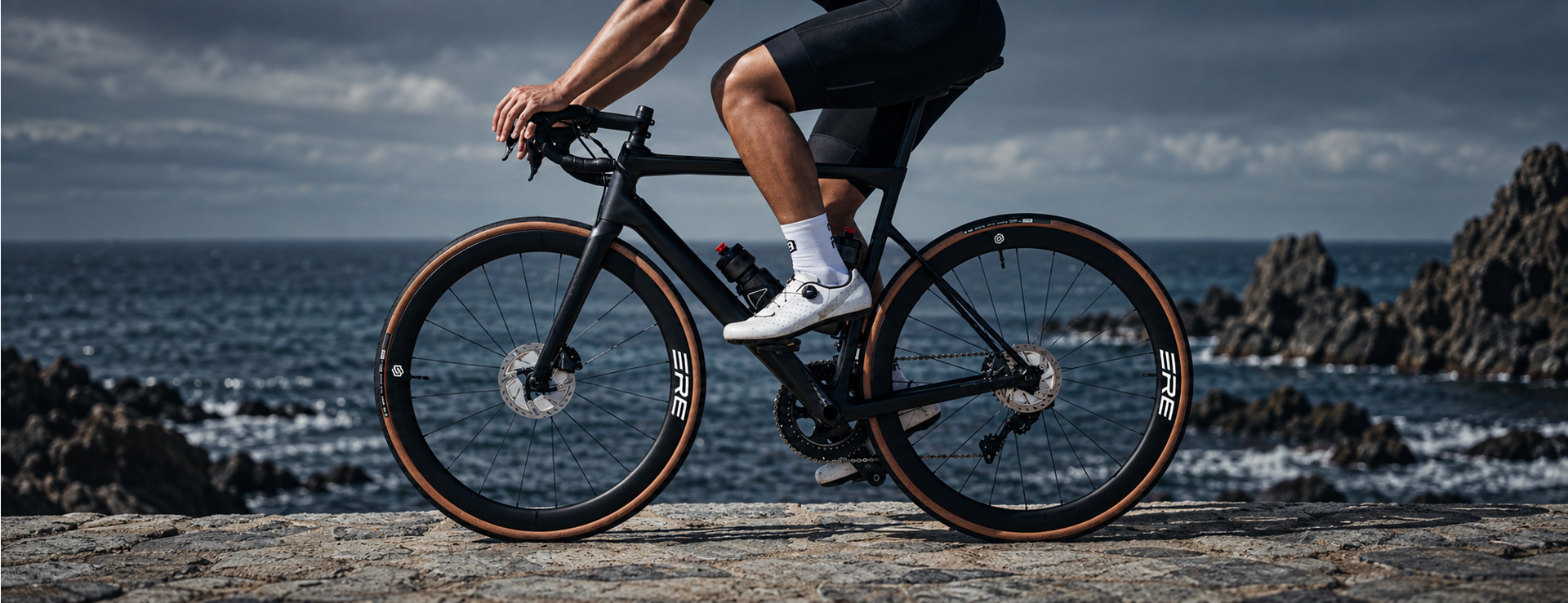 Coastal cycling with ERE Research wheels
